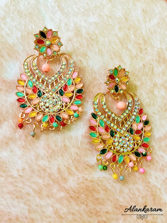 Shine Lyric Colourful Designer Earring for Women